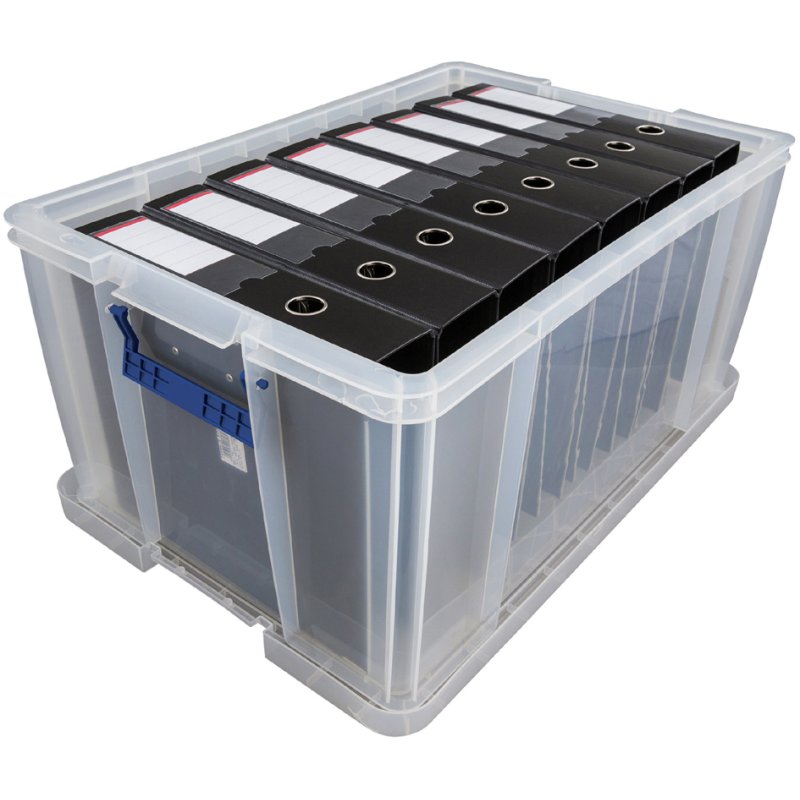 Fellowes ProStore boîte de rangement, 70 litres, transparent, empilable